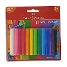 PATE A MODELER DE 12 FABER-CASTELL 200G réf :120892