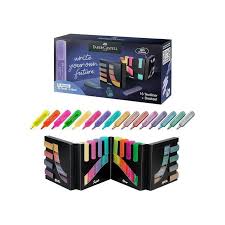 PRESENTOIRE DE 100 FLUORESCENT METALIQUES FABER-CASTELL réf :154618