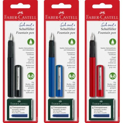 STYLO A PLUME ROUGE+CARTOUCHE FABER CASTEL 149812