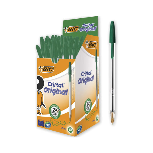 STYLO CRISTAL BIC VERT