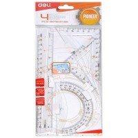 KIT DE TRACAGE 4PCS FLUO 20CM DELI REF:G00402