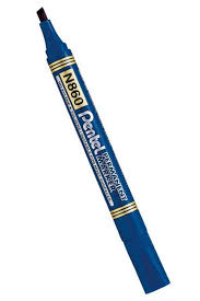 marqueur permanent PENTEL BLEU